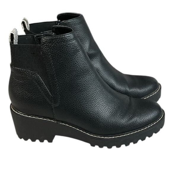 Universal Threads Black Boots Size 7 Rubber Sole Thick Combat Boot Bottom - Picture 1 of 9